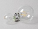 LED dekoratívna žiarovka E27 4000K filament 4W G80 Farba svetla biela neutrálna