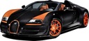 NAKLEJKI na ścianę BUGATTI VEYRON Auta 100x46 cm