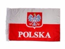 FLAGA KIBICA POLSKI BIAŁO - CZERWONA 91cm x 62 cm