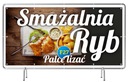 Baner reklamowy 2,5x1,25m - Smażalnia Ryb Szyld