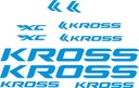 Наклейки KROSS синие на велосипед 5-2B РАЗНЫЕ ЦВЕТА