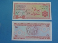 Бурунді банкнота 20 Francs 1991 P-27C UNC