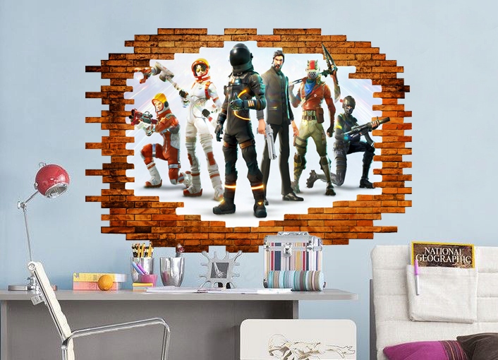 Fortnite Fototapeta Otvor Na Stenu V Stene 130cm