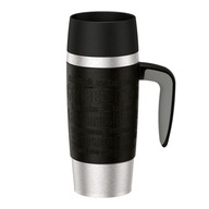 EMSA TERMOHRNČEK TERMOSKA TRAVEL MUG S RUKOVÄŤOU 360ML 514098 ČIERNA OCEĽ