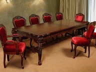 Štýlový stôl 300 cm levie nohy empire žehlené masívne drevo 78182