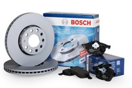 2× Bosch 0 986 479 098 Brzdový kotúč + Bosch 0 986 494 524 Sada brzdových doštičiek, kotúčové brzdy