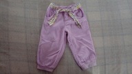 5.10.15. fioletowe cienkie spodnie pasek - 80