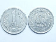 Pekná minca 1 zlotý, 1966