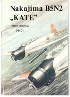 Karta modelu č. 21 Nakajima B5N2 "KATE"