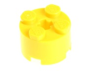 LEGO Klocek okrągły 2x2 3941 żółty - 2 szt.