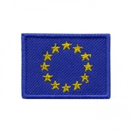 Nášivka vlajka EÚ, obdĺžnik - na stojačik HAFT
