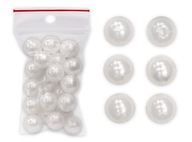 korálky 10 mm 20x svetlo ecru perly