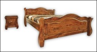 Łóżko z Drewna 140x200 Jak Antyk,Stylizowane Ludwik PIĘKNE