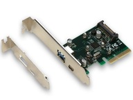 ITEC Kontroler USB 3.1 2 PORT PCI-EX 4x Type A C