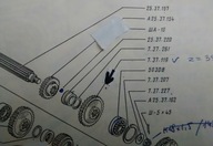 7.37.119 колесо 1 и 3 кпп z39 или z=42 t25 t-25
