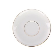 Porcelánová podšálka zlatá línia MariaPaula 15 cm biela