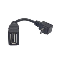 Kabel Adapter KĄTOWY HOST Micro USB 2.0 OTG GÓRNY