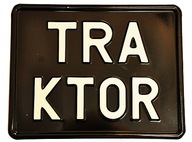 Tabuľa stará poľsko lisovaná - motor traktor