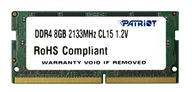 Pamäť RAM DDR4 8GB SODIMM 2133MHz Patriot NOVÁ