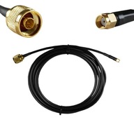 Hotový 9m anténny konektor RP-SMAm / Nm kábel