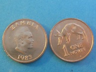 Mennicza Moneta 1 Ngwee Zambia 1983 UNC !!