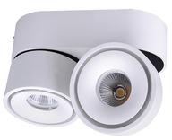 Spot LED Reflektor Dupla Tompítható 2x9W Fehér