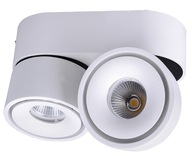 Spot LED stropné svietidlo dvojité stmievateľné 2x9W