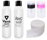 VERA Cleaner + Aceton 2x 1000ML + Butelki + Waciki