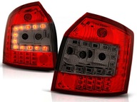 Audi a4 b6 01-04 avant фары led red smoke тюнинг