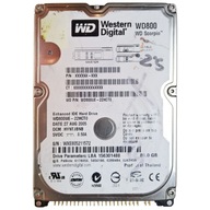 Pevný disk Western Digital WD800 | 22HCT0 | 80GB PATA (IDE/ATA) 2,5"