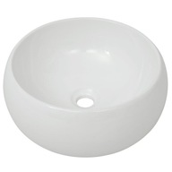 Umývadlo na dosku okrúhle biele malé priemer 40cm, výška: 15cm
