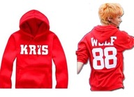 Klokanková mikina WOLF 88 KPOP EXO XOX0 FARBY S-XXL