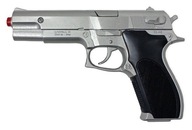 Metalowy pistolet na kapiszony GONHER 45/0 - srebrny - KRK
