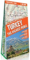 Turcja. Najwyższe szczyty Ang.; laminat mapa trekkingowa 1:100 000
