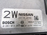 Компьютер блок 0281013855 nissan qashqai j10 09