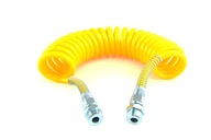 Pneumatický špirálový kábel M22 žltý 4,5 m M 22