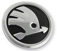 Skoda logo эмблема значок 90mm octavia superb yeti kamiq серий, серебряный - фото