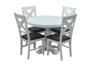 Sada nábytku: Okrúhly stôl Caesar + 4x stolička