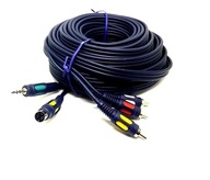 Kabel wtyk SVHS+jack 3,5st- 3 wtyki RCA 7,5m(2645)