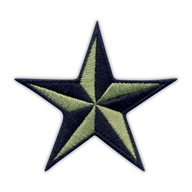 Nášivka Námornícka hviezda-čierna/zelená armáda HAF