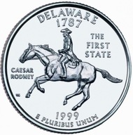 USA -1999 - 25 Centów - DELEWARE -STANY USA- KONIE -C40