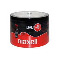 Płyty MAXELL DVD-R 4,7GB Spindel 50 sztuk