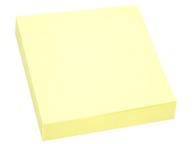 KARTECZKI SAMOPRZYLEPNE żółte bloczek kostka klejona notes 75x75 100 KARTEK