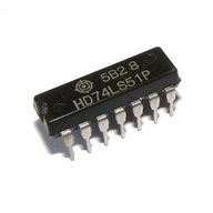 Rozloženie HD74LS51P Hitachi DIP14 x3