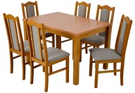 6 krzeseł + Stół Rozkładany Różne kolory Ada-meble