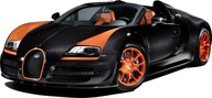 SAMOLEPKY NA STENU BUGATTI VEYRON Autá 100x46 cm