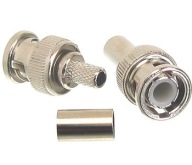 Wtyk BNC 75ohm zaciskany na kabel RG59 (BNCW75) - 1 sztuka