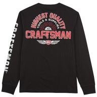 Craftsman Men's Long Sleeve Jersey-Black L USA