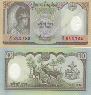 ~ Nepal 10 Rupees 2005 P-54 POLIMER UNC Antylopy