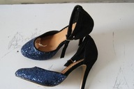 SZPILKI GRANAT PLUS CZARNE SZPILE NOWE 36 zero wys